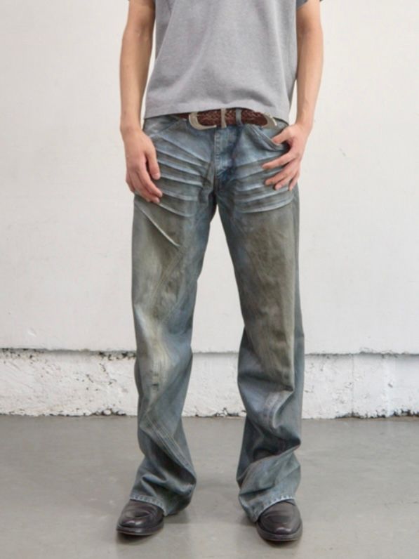 【26SS】3D ツイステッド ジーンズ / 3D TWISTED JEANS 3.0 / DIRTY FADED INDIGO (インディゴ)