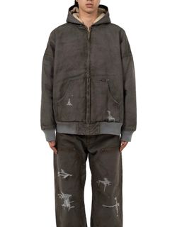 【定番】ボロ ボアダック ジップ パーカー / BORO BOADUCK ZIP PARKA / グレー