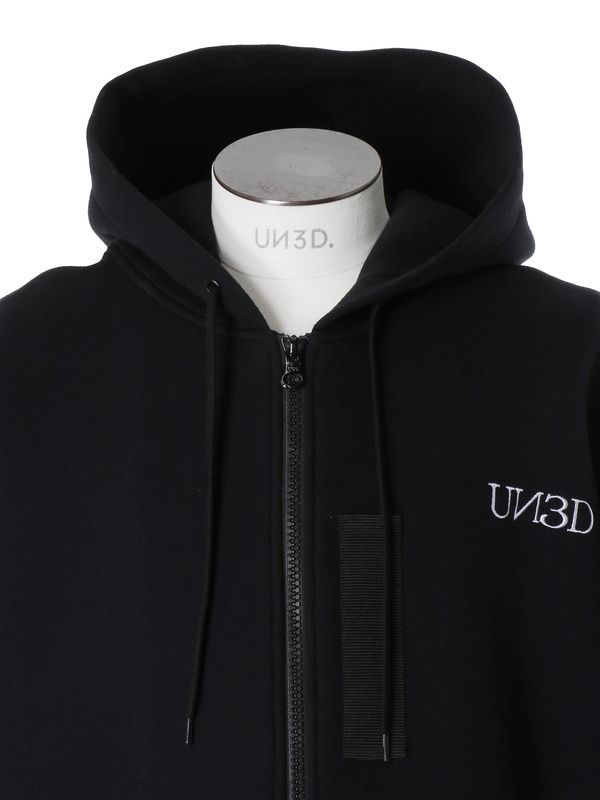 【26AW】 ミリタリー ジップ フーディー / MILITARY ZIP HOODIE / ブラック