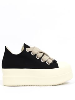 【26SS】メガバンパー ジャンボレース ロースニークス ローカット スニーカー / MEGA BUMPER JUMBOLACE LOW SNEAKS / ブラック×ホワイト