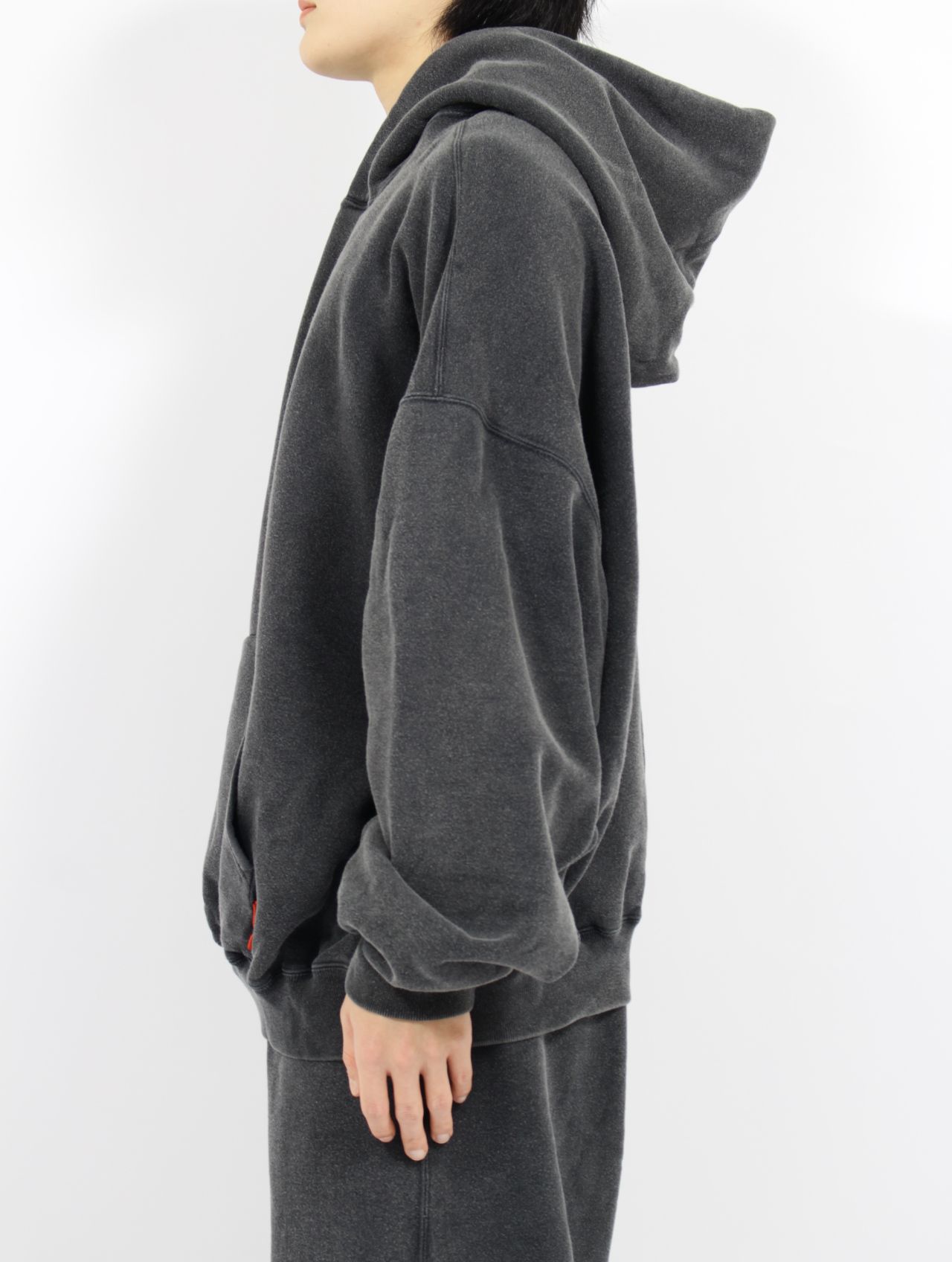 【25SS】2ウェイ プル フーディー パーカー / 2WAY PULL HOODIE / ブラック