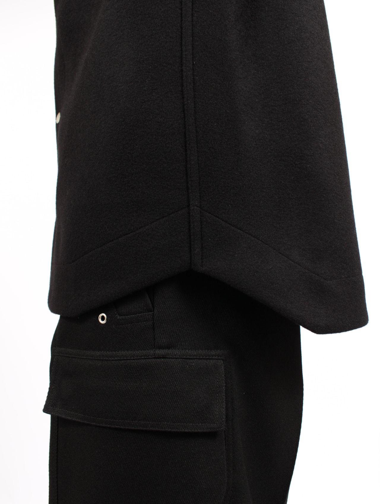 【25AW】ウール アウターシャツ / OUTERSHIRT / ブラック