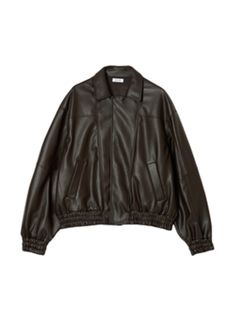 【26AW】フェイク レザー ジャケット / FAUX LEATHER JACKET / ブラウン