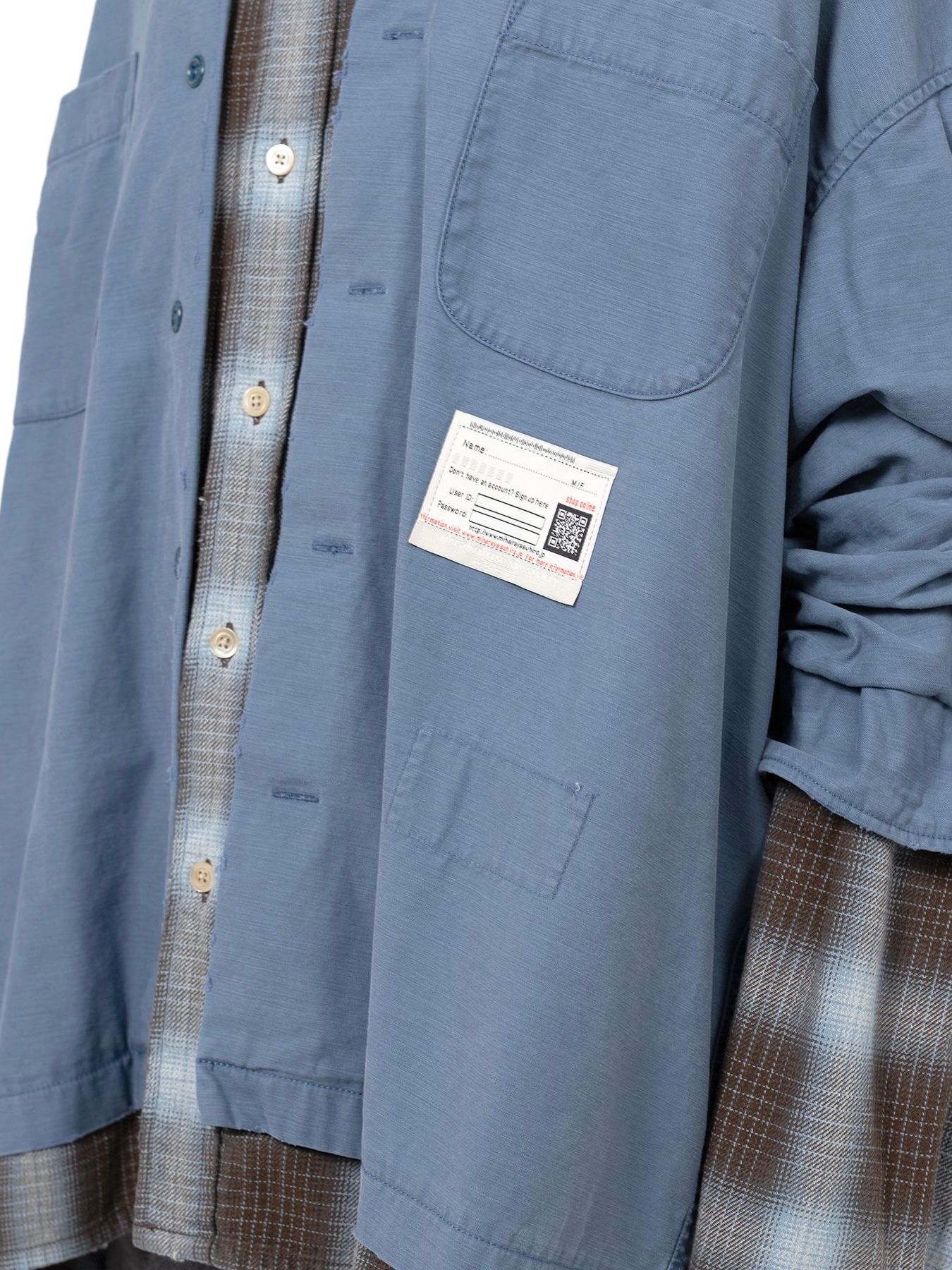 【25AW】レイヤード ロングスリーブ シャツ / LAYERED L/S SHIRTS / ブルー