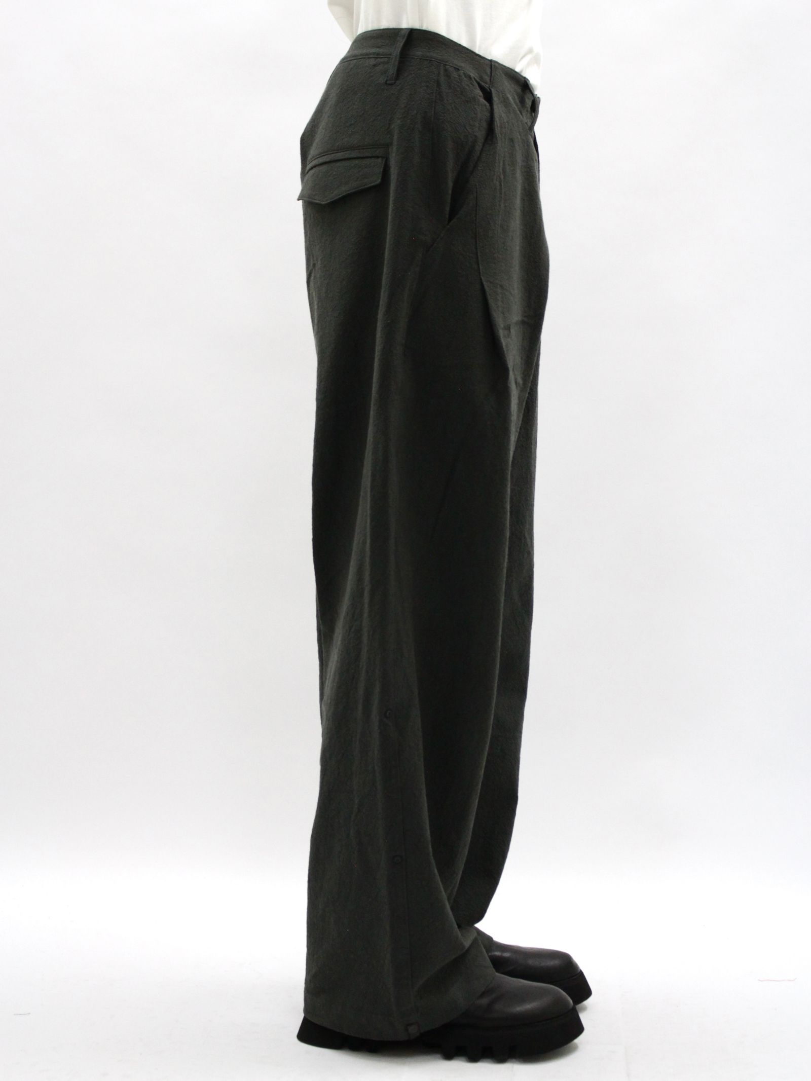 【26SS】ウェーブ テープド パンツ / WEAVE TAPED PANTS / グレー