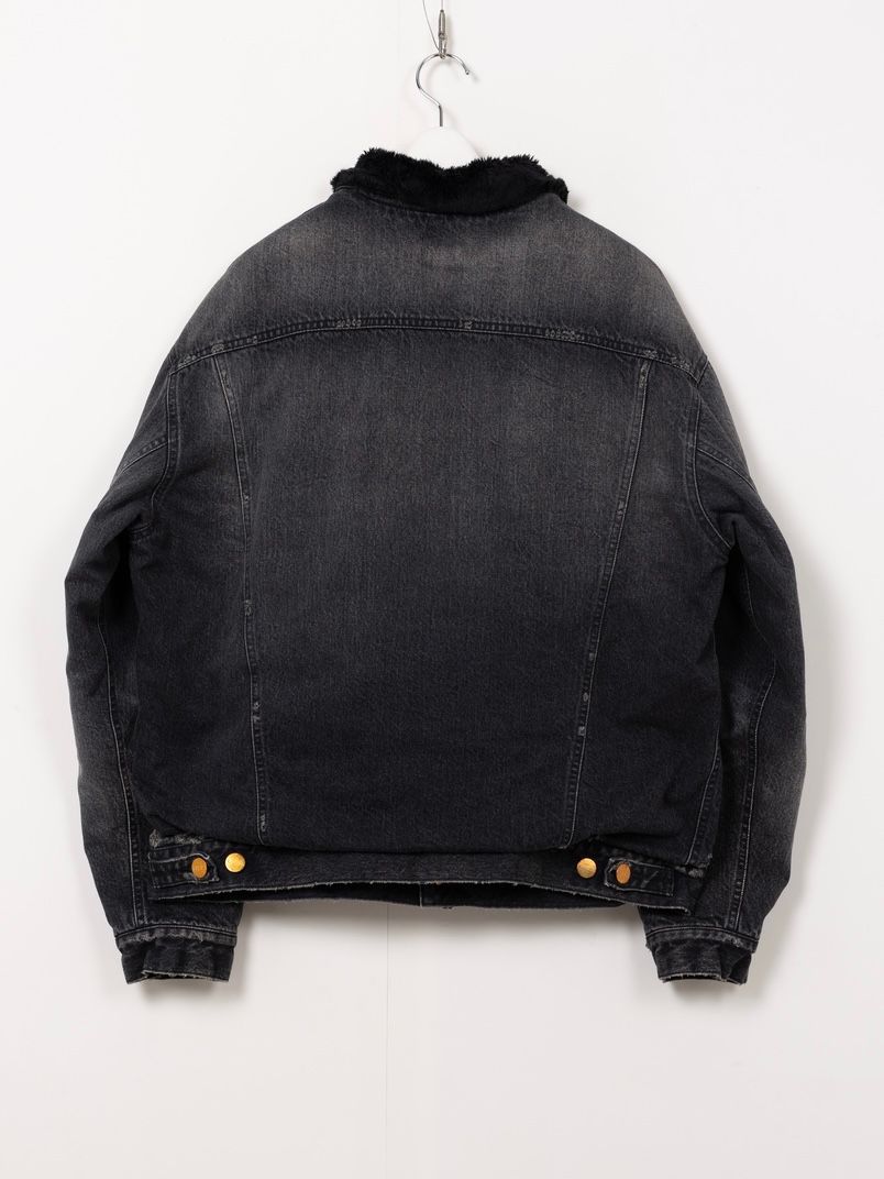 【25AW】ボア ライニング デニム ジャケット / BOA LINING DENIM JACKET / ブラック