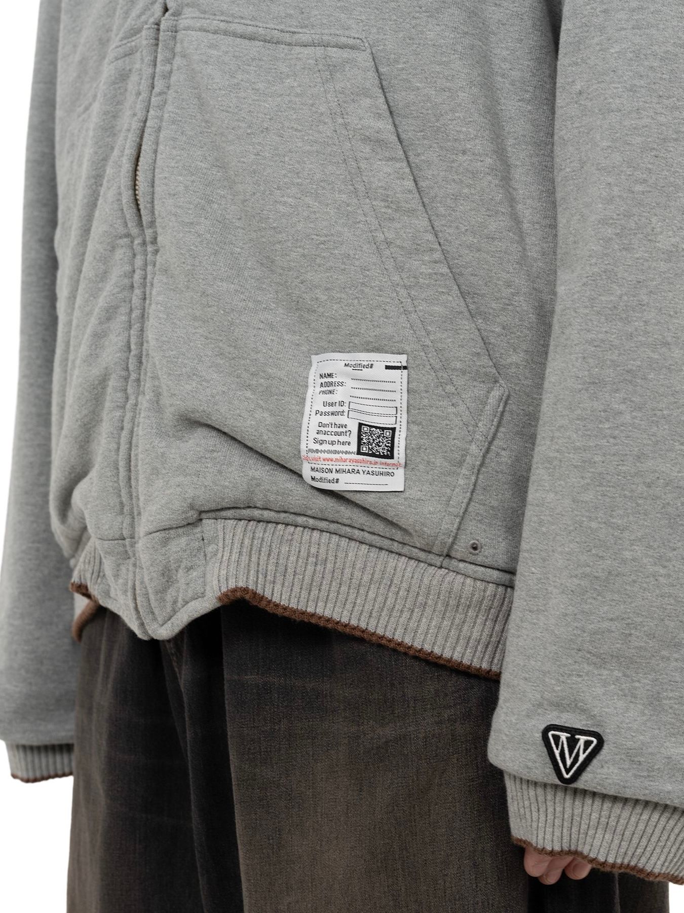 【25AW】リバーシブル フーディー レイヤード スーベニア ジャケット / SOUVENIR JACKET / ブラウン