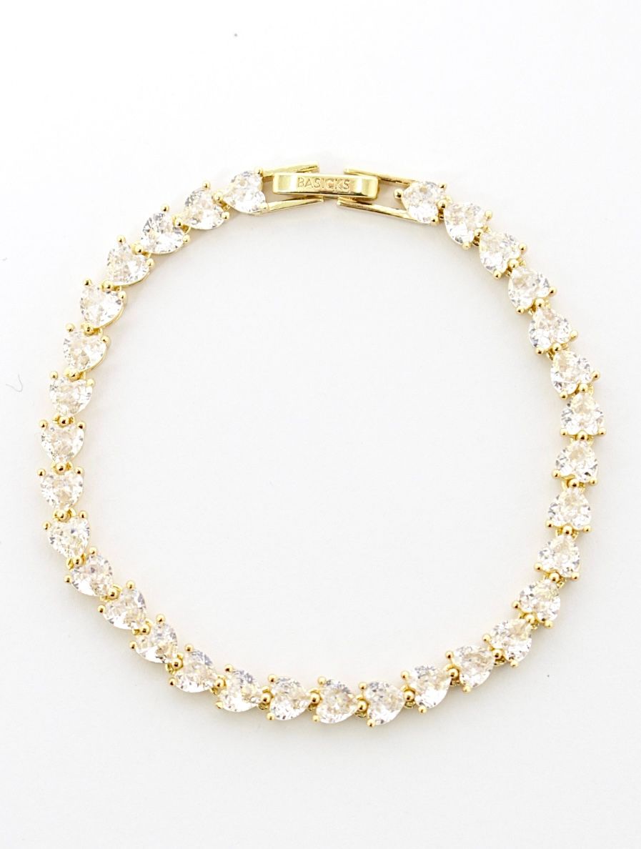 【26SS】マイクロ ハート ジュエル ブレスレット / MICRO HEART JEWEL BRACELET / ゴールド