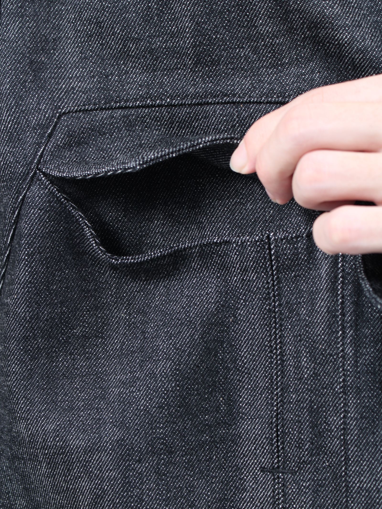 【24AW】6ポケット パネル デニムジャケット 2nd / 6POCKET PANEL DENIM JACKET 2ND / ブラック