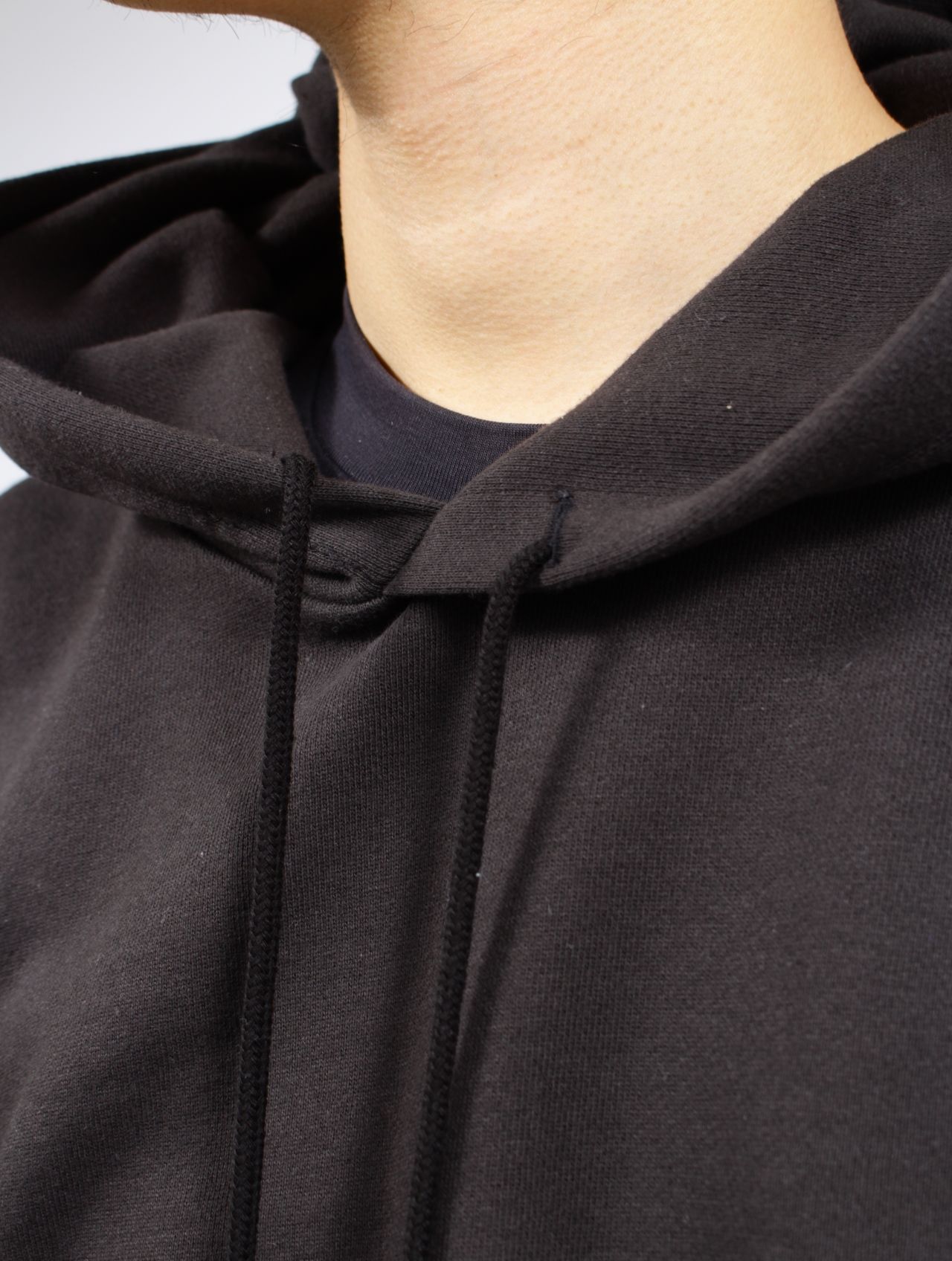 【25SS】コットン フーディ スウェット パーカー / COTTON HOODED SWEATER 'EMPIRE / ブラック