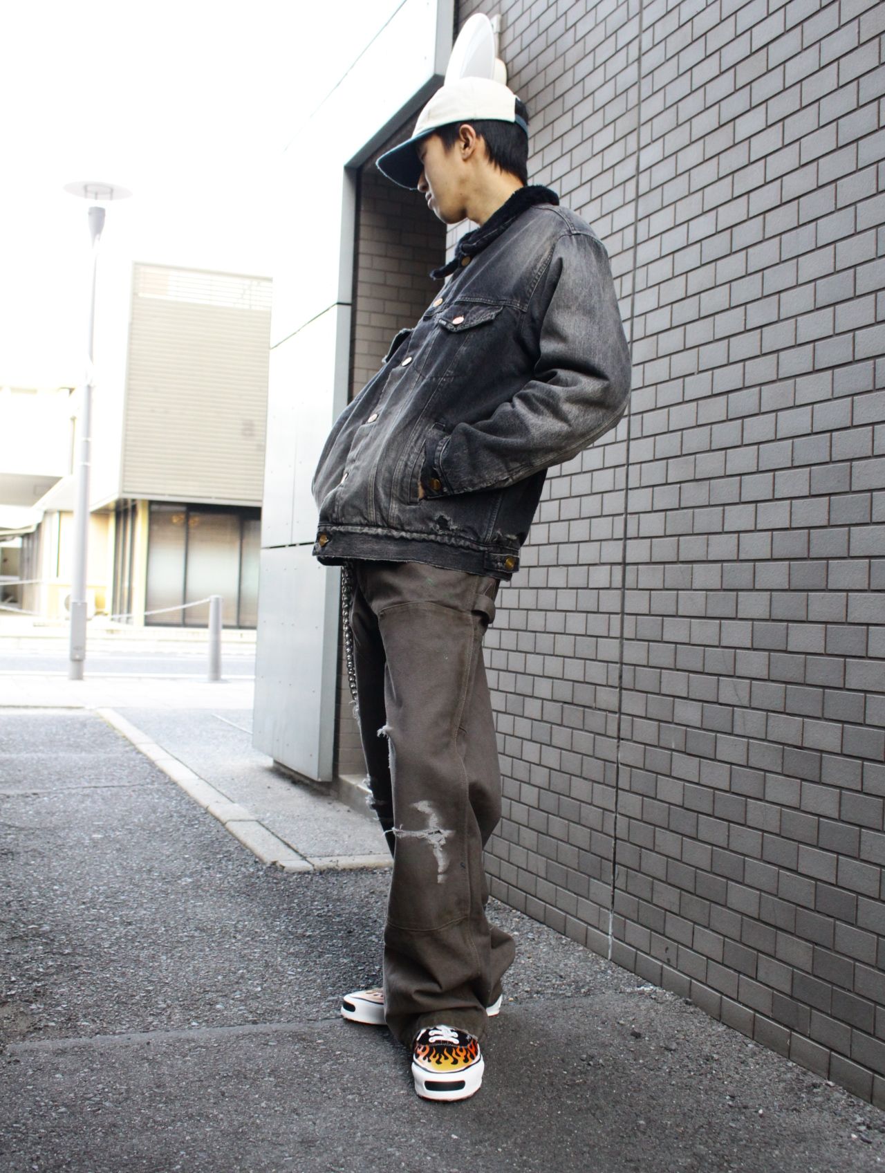 【25AW】ボア ライニング デニム ジャケット / BOA LINING DENIM JACKET / ブラック