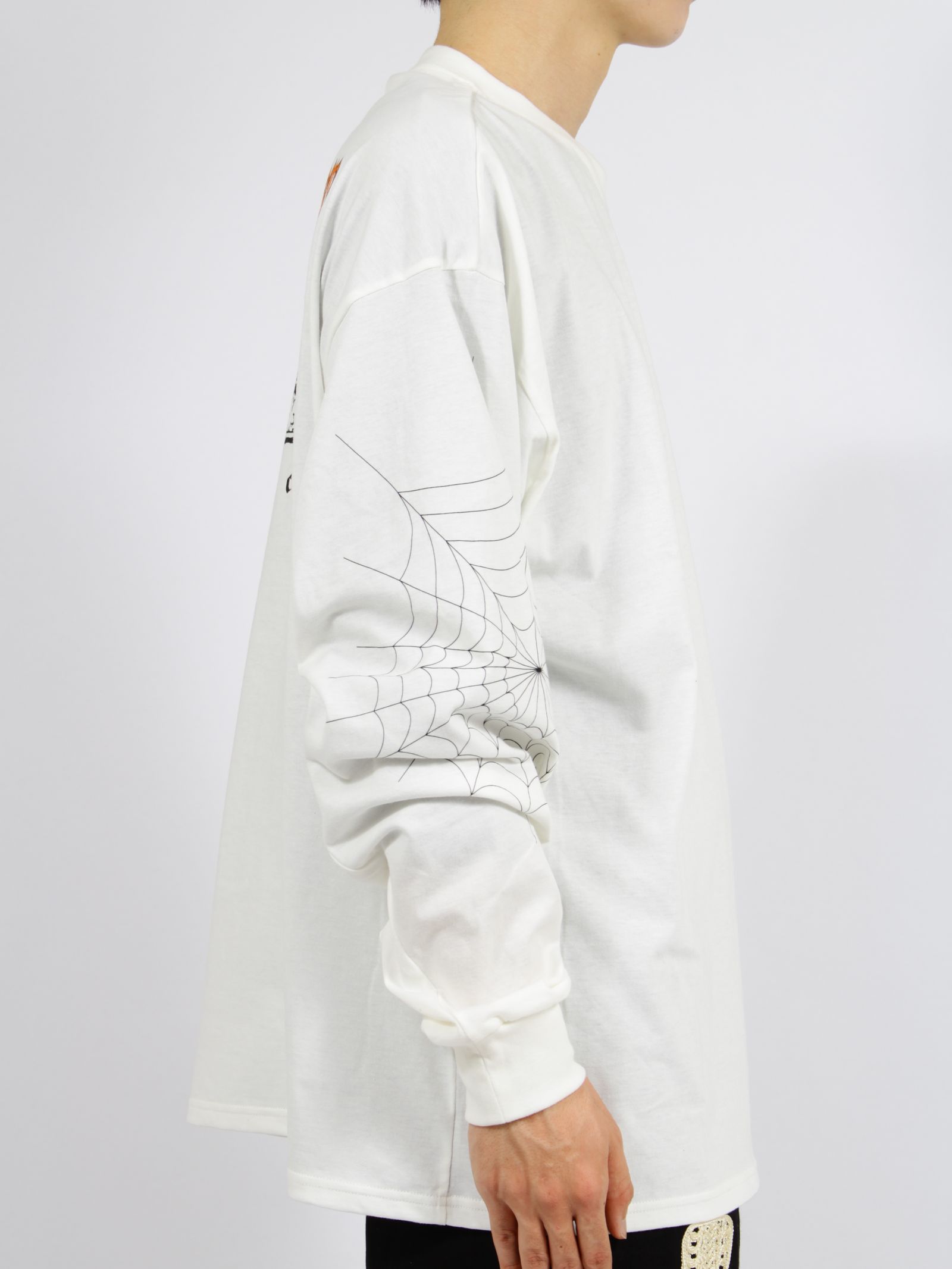 【26SS】スパイダー ウェブ ロングスリーブ Tシャツ / SPYDER WEB LONG SLEEVE T-SHIRT / ホワイト