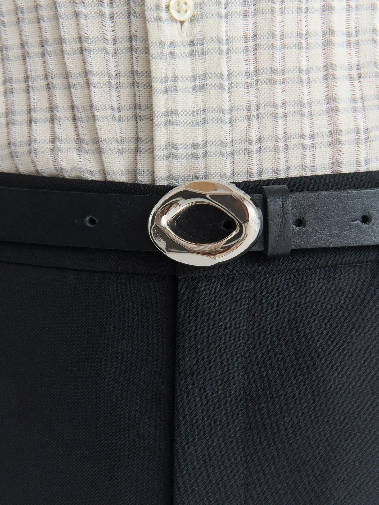 【26SS】コルト ベルト / COLT BELT / EYE BUCKLE SILVE(ブラック×シルバー)