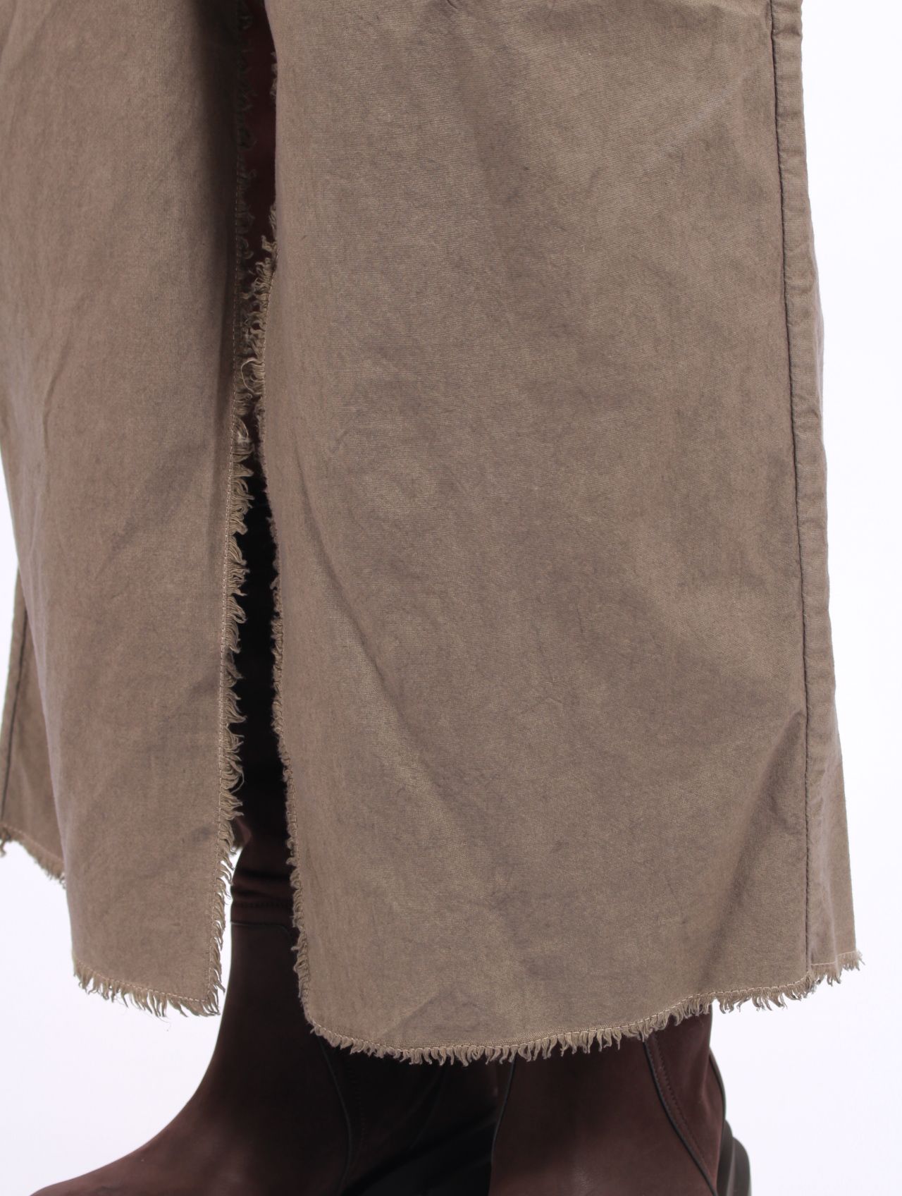 【25AW】ロング スライバー スカート/ LONG SLIVERED SKIRT / ダークダスト ディグレード