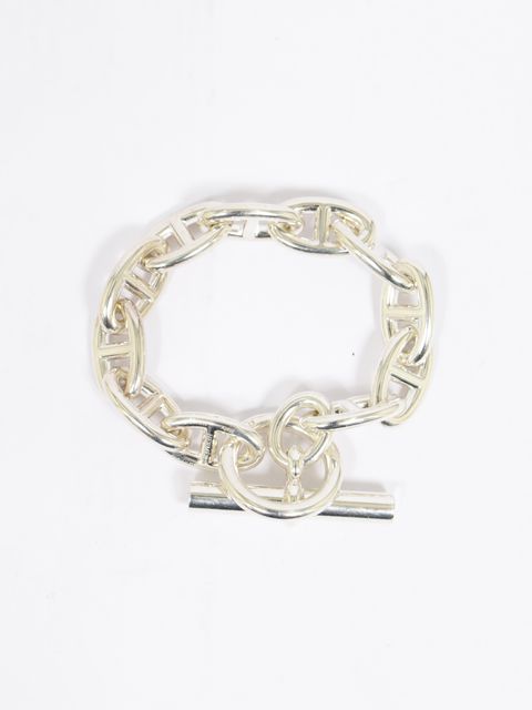 【HERMES VINTAGE】シェーヌダンクル GM 11コマ シルバー925 / CHAINE D'ANCRE GM / シルバー