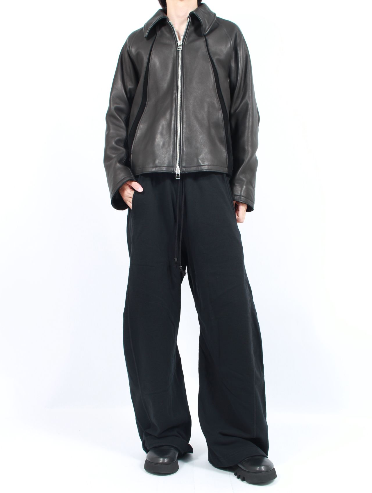 BLACKUP レザージャケット GB0425/JKT01 : High Neck Leather Jacket / ハイネックレザー