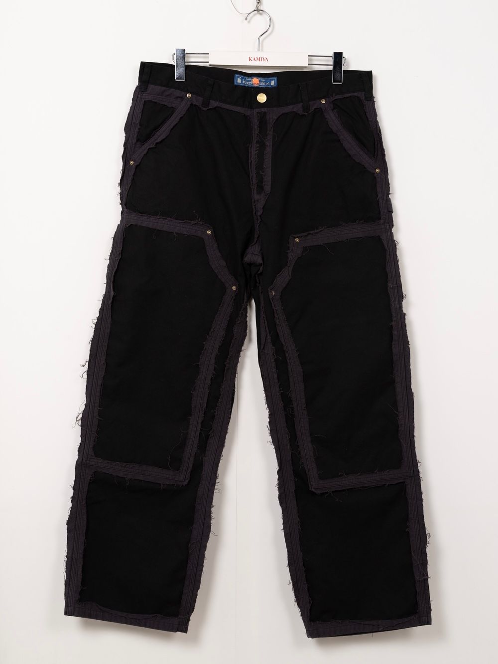 【25AW】ブラックミーンズ コラボレーション デコンストラクテッド ペインター パンツ / BLACKMEANS × KAMIYA DECONSTRUCTED PAINTER PANTS / ブラック