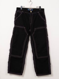 【25AW】ブラックミーンズ コラボレーション デコンストラクテッド ペインター パンツ / BLACKMEANS × KAMIYA DECONSTRUCTED PAINTER PANTS / ブラック
