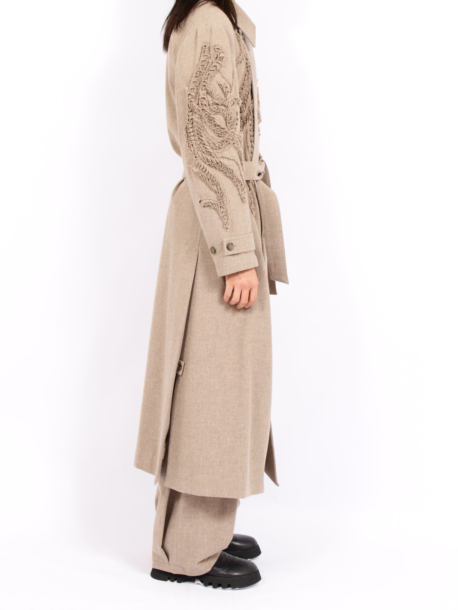 【26AW】ロング ウール コート / LONG WOOL COAT / ベージュ