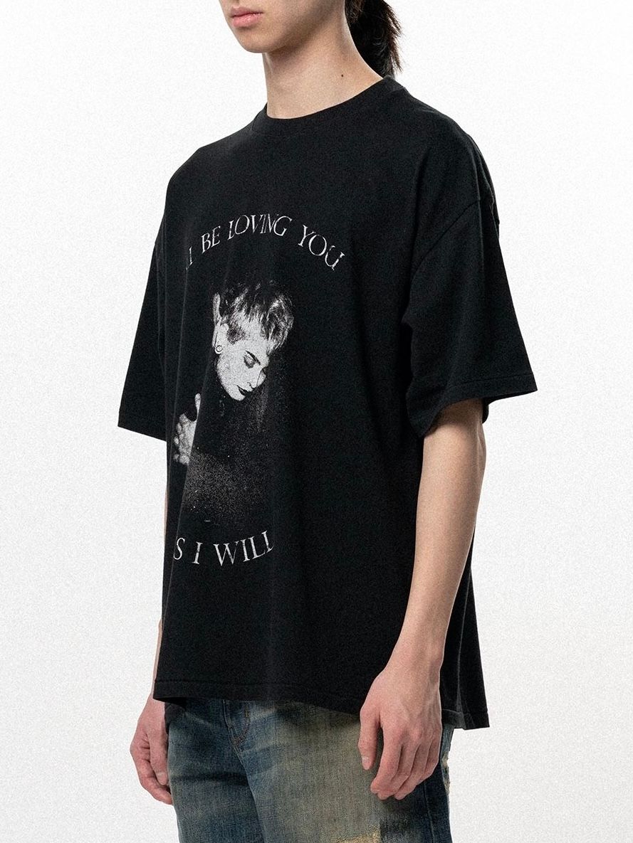 【26SS】”ラヴィング” Tシャツ 半袖 カットソー / ”LOVING" TEE T/C / ブラック