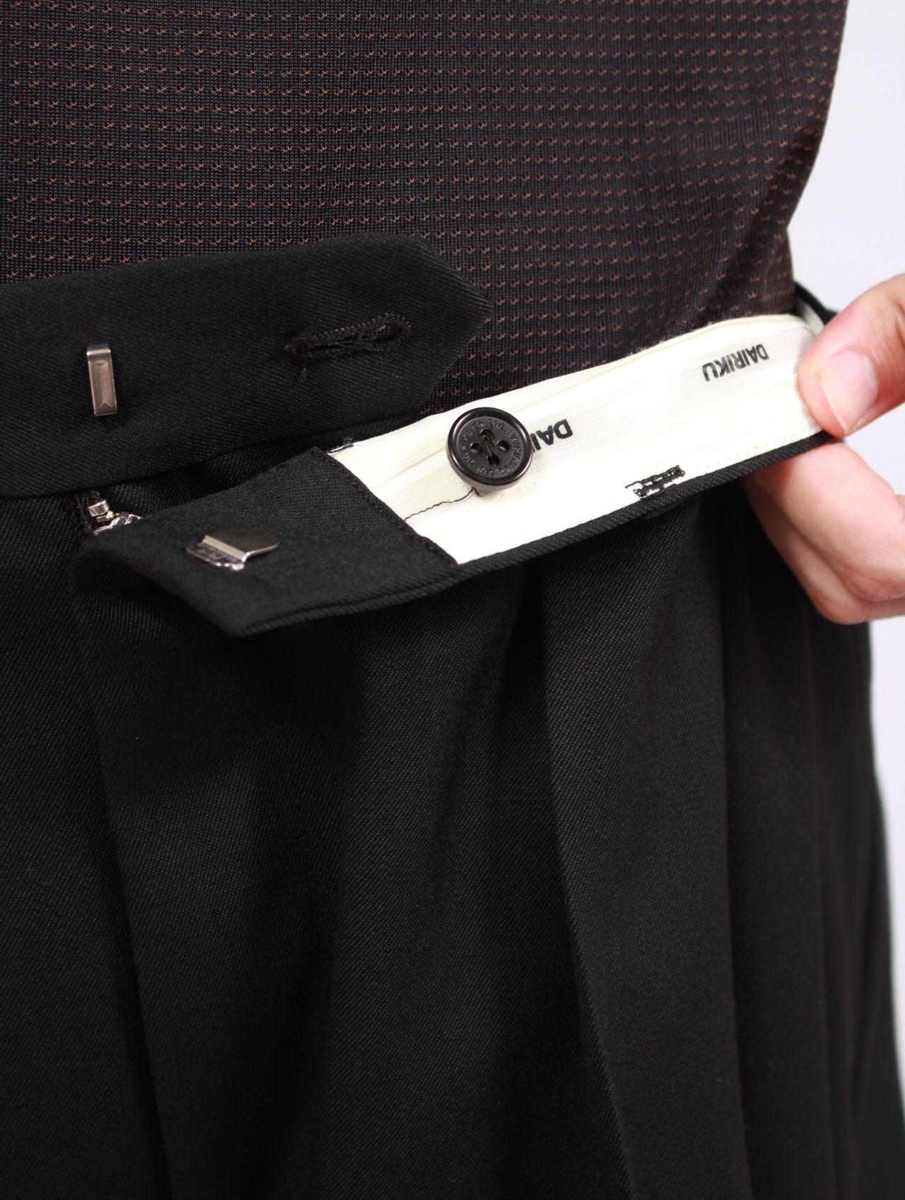 【25AW】タトゥー アジャスター ワイド パンツ / "TATTOO" ADJUSTER WIDE SLACKS / ブラック