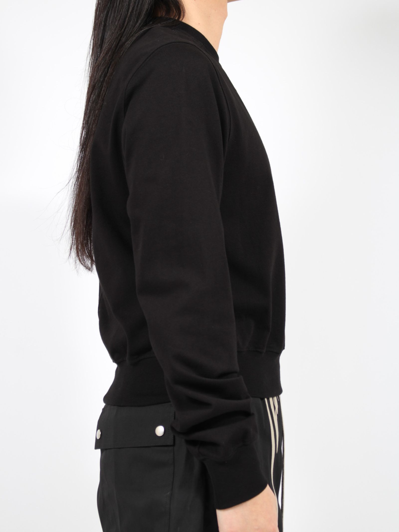 【24AW】クロップ クルーネック スウェット / CROPPED CREWNECK SWEAT / ブラック