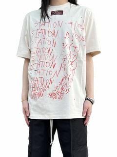 専用RAF SIMONS STATION グラフィック オーバーサイズ Tシャツ-