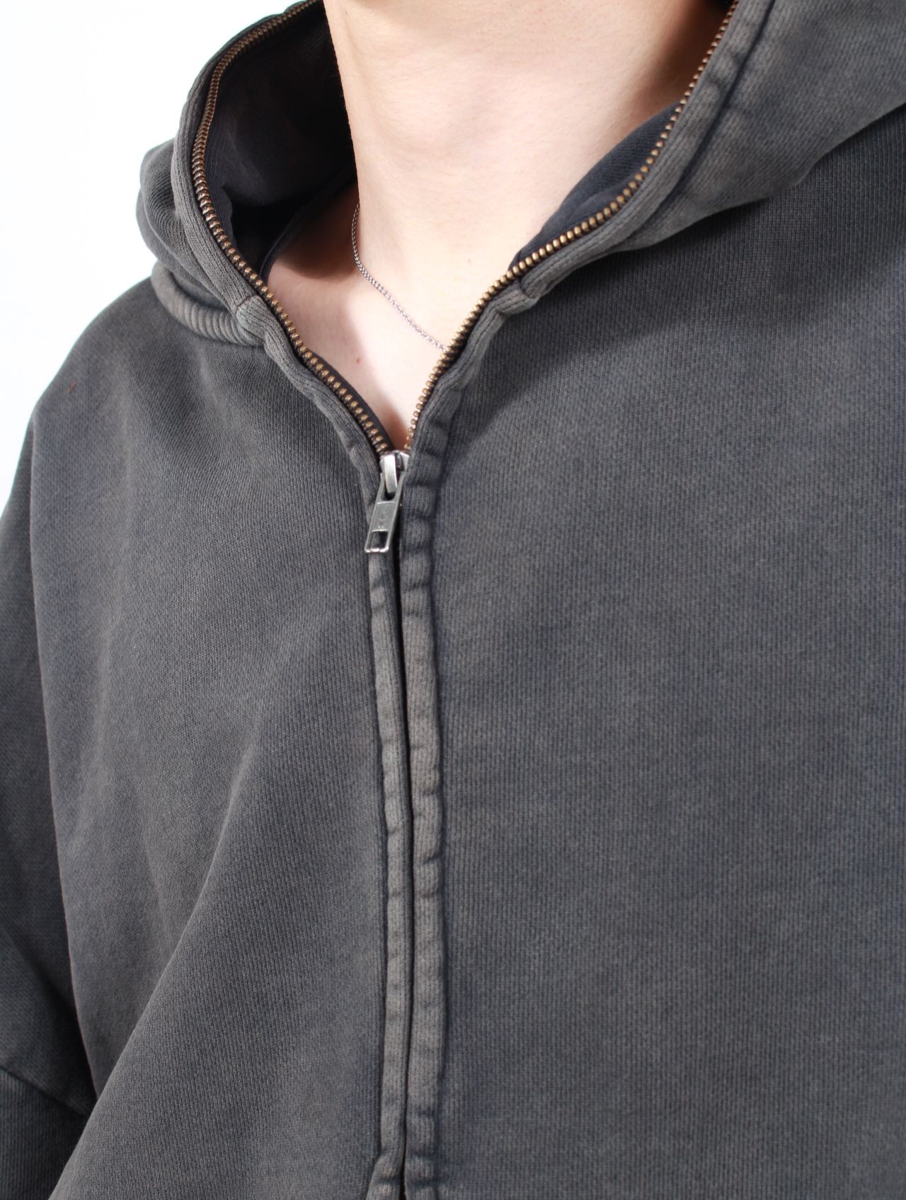 エターナル ジップアップ フーディー パーカー / ETERNAL ZIP / WASHED BLACK （ウォッシュブラック）