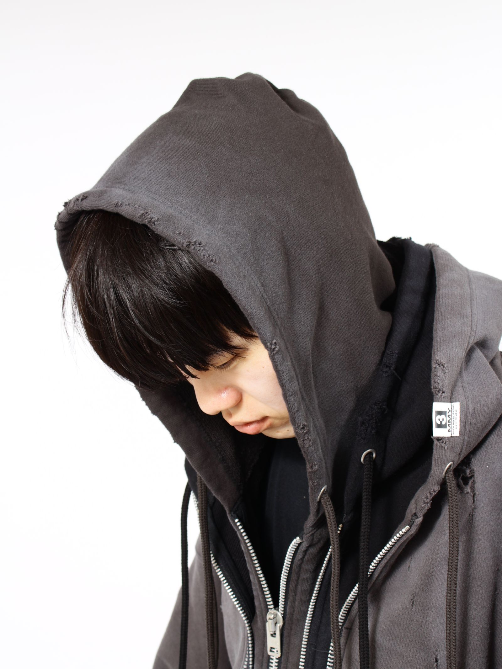 【26SS】トリプル レイヤード パーカー / TRIPLE LAYERED PK / ブラック