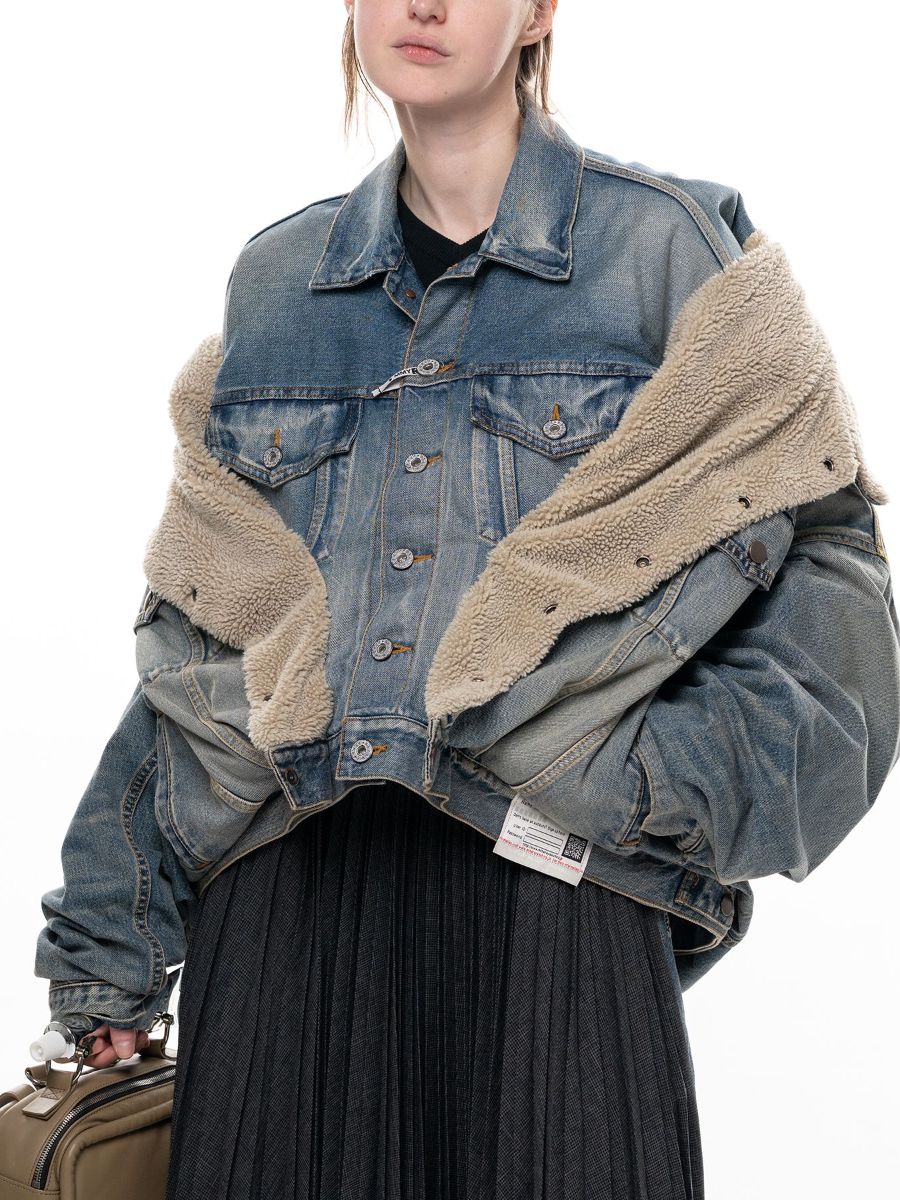 【26AW】 シフテッド レイヤード デニム ジャケット / SHIFTED LAYERED DENIM JACKET / インディゴ