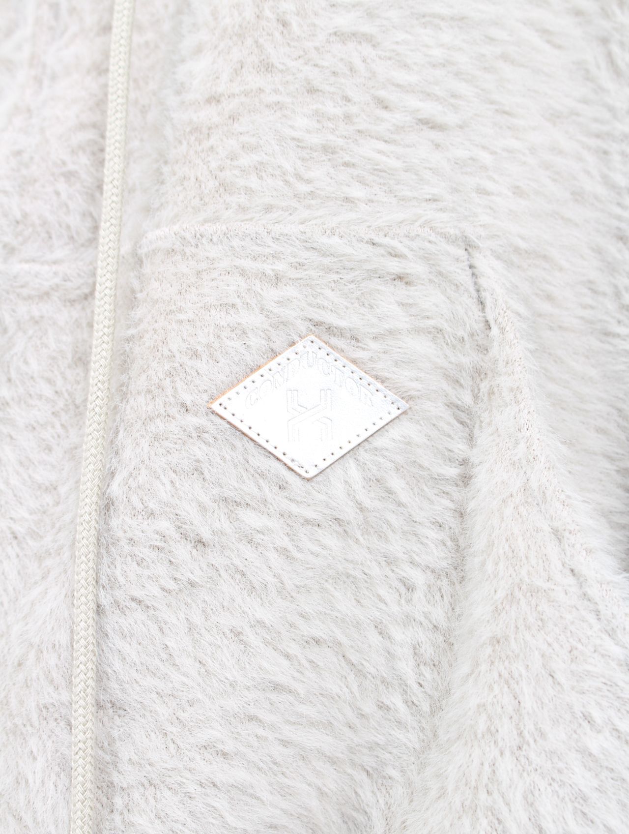 【25AW】テディベア フーデッド セーター シャギー ジップアップ パーカー / TEDDY BEAR HOODED SWEATER / ミント