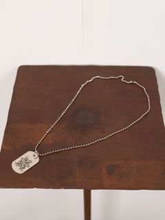 【25SS】"カミヤ“ ドッグタグ ネックレス / "KMY” DOG TAG NECKLACE / シルバー