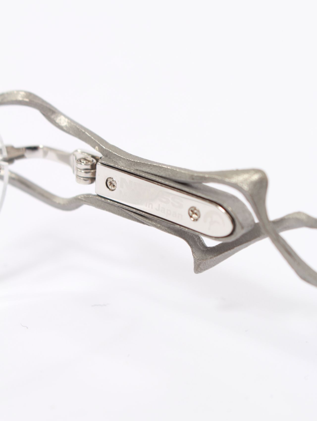 【25AW】世界100本限定生産 NRVSS コラボレーション アイウェア01 リムレス メガネ 眼鏡 ブロリー / xNRVSS EYEWEAR01 'BROLY / シルバー