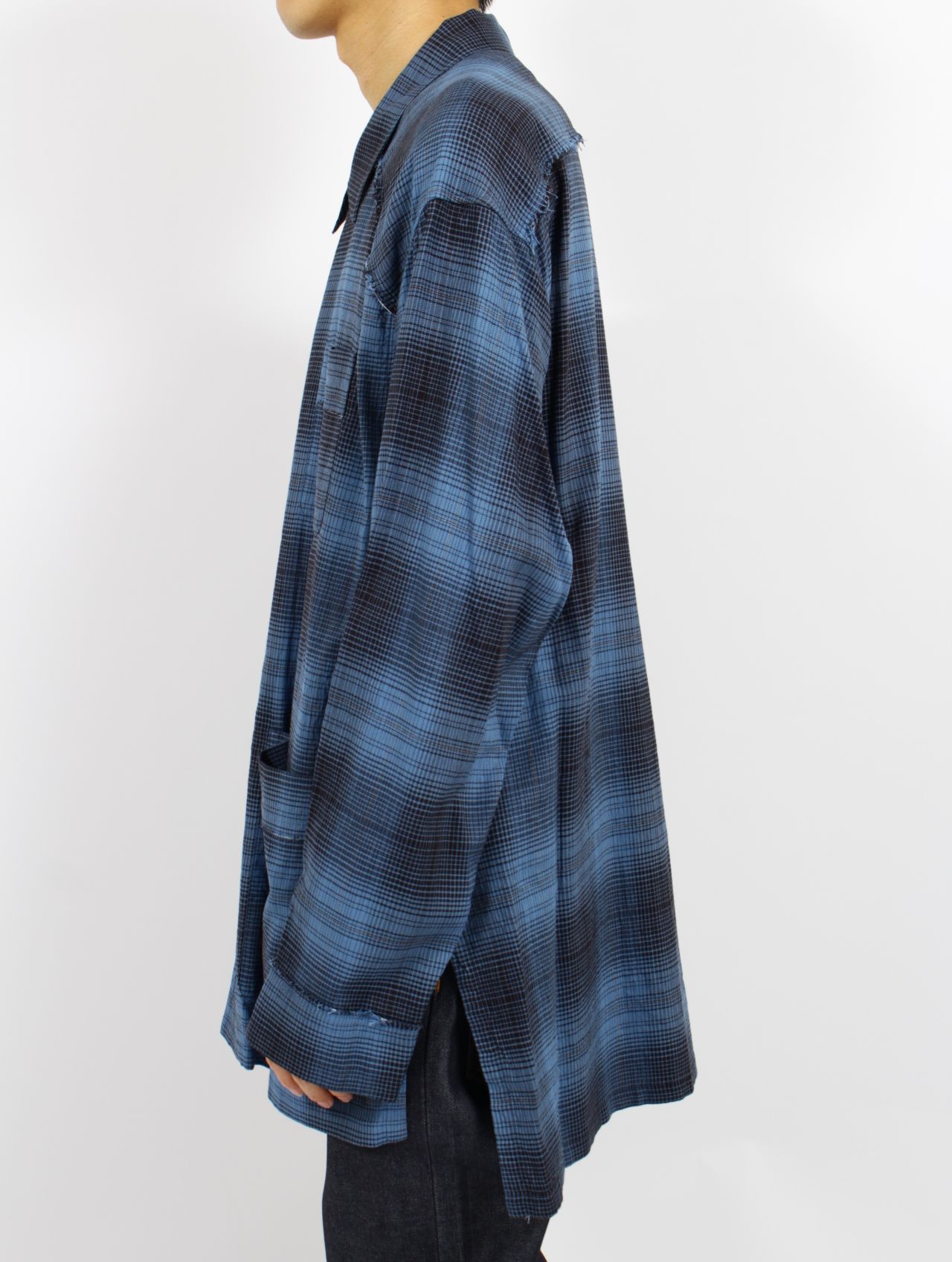 【25SS】オンブレ チェック パジャマ シャツ / OMBRE CHECK PAJAMA SHIRT.13 / クラシックブルー