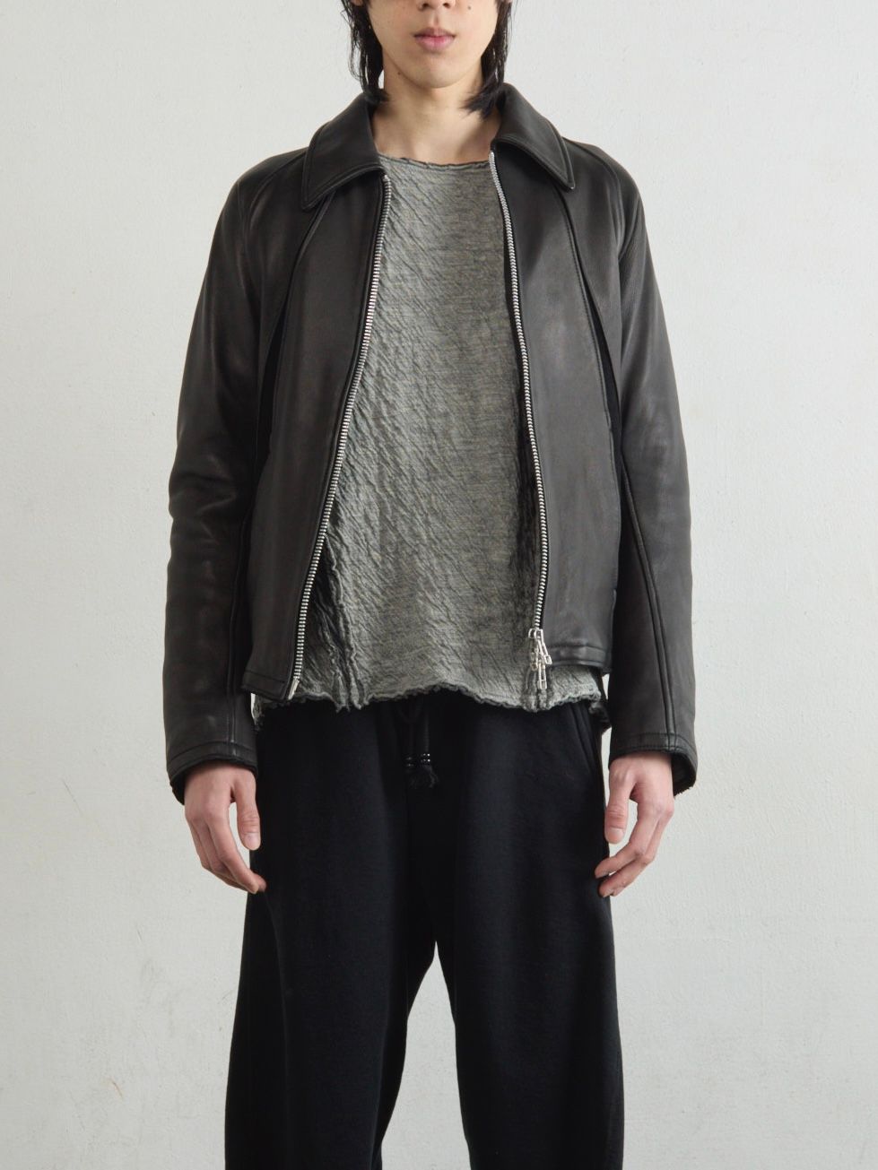 【希少】【生産終了】レザージャケット ブラウン（定価 約13000） 70's W.B.PLACE&Co. シングルライダースジャケット レザー