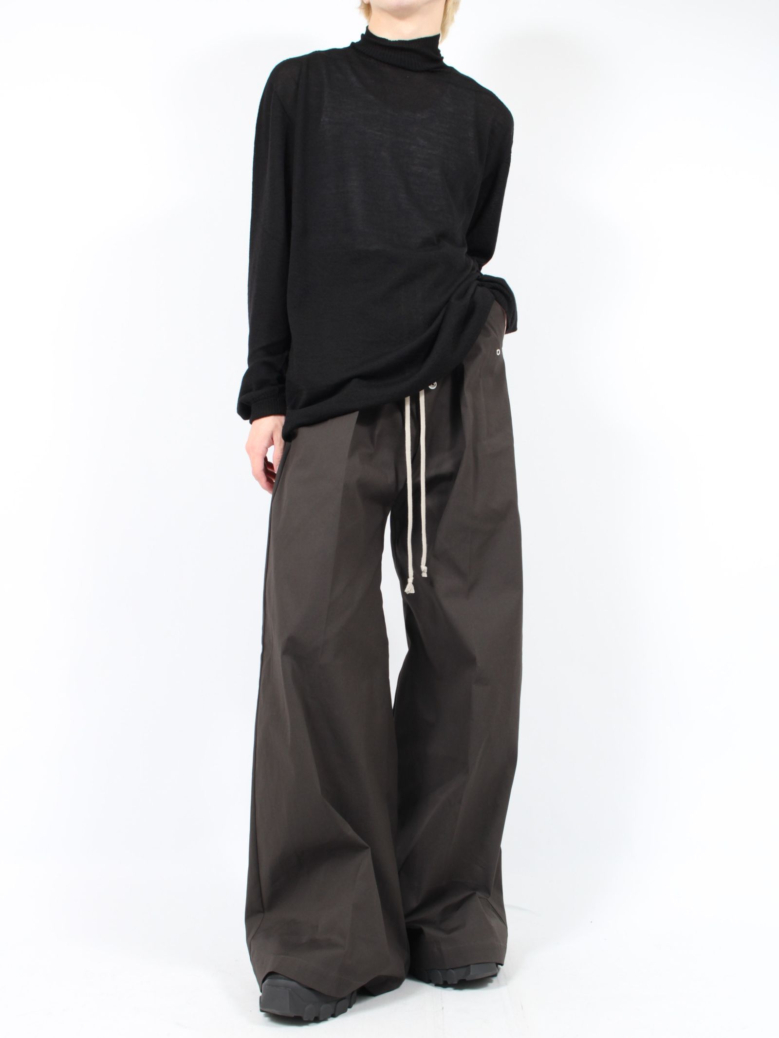 RICK OWENS - 【24AW】オーバーサイズ タートル セーター / OVERSIZED TURTLE / ブラック | STORY