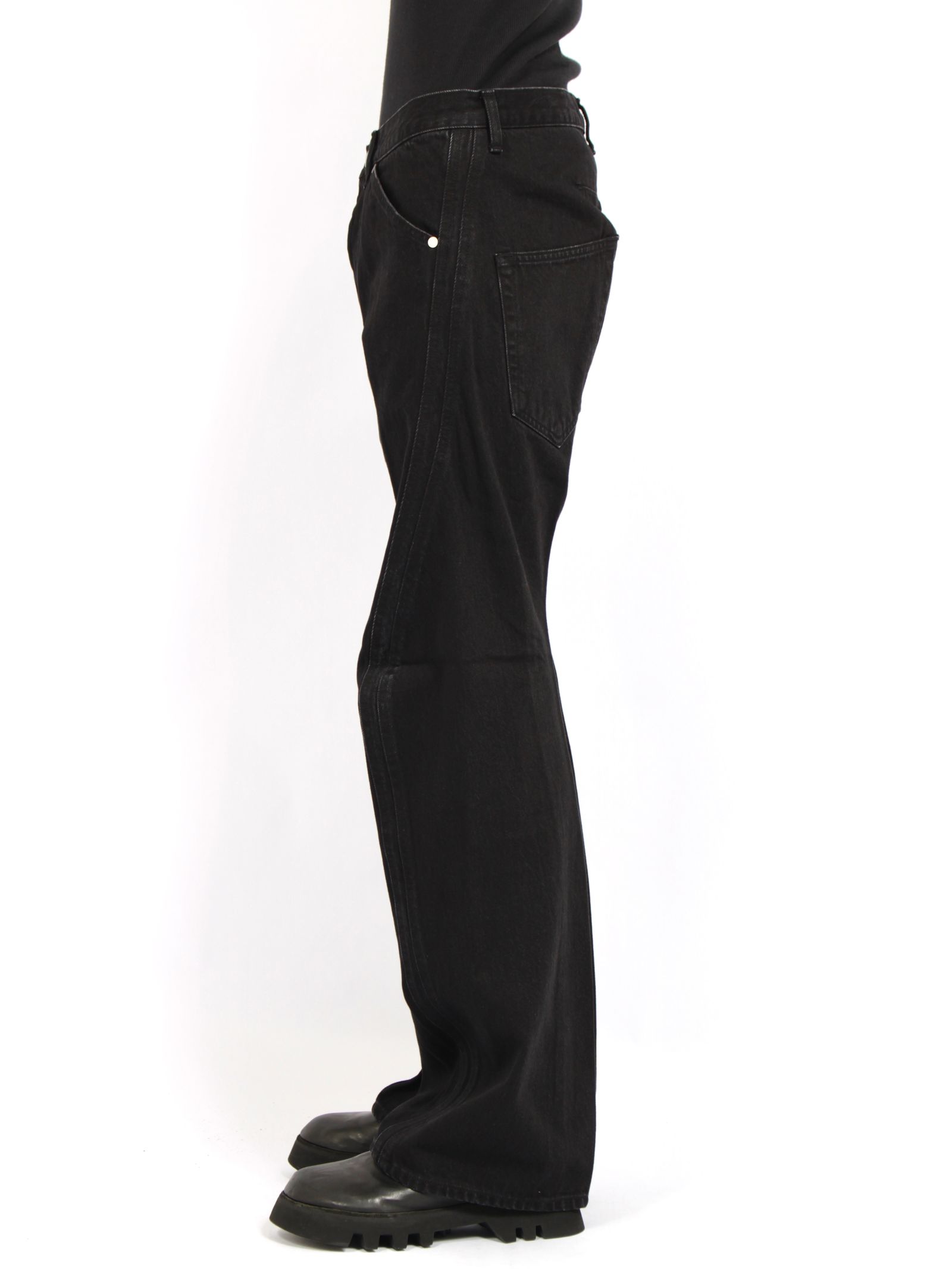 3D ツイステッド ジーンズ デニム パンツ / 3D TWISTED JEANS / FADED BLACK(ブラック)