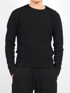 【25SS】ワッフル サーマル ロングスリーブ 長袖 Tシャツ / WAFFLE THERMAL LONG SLEEVE T-SHIRT / BLACK(ブラック)