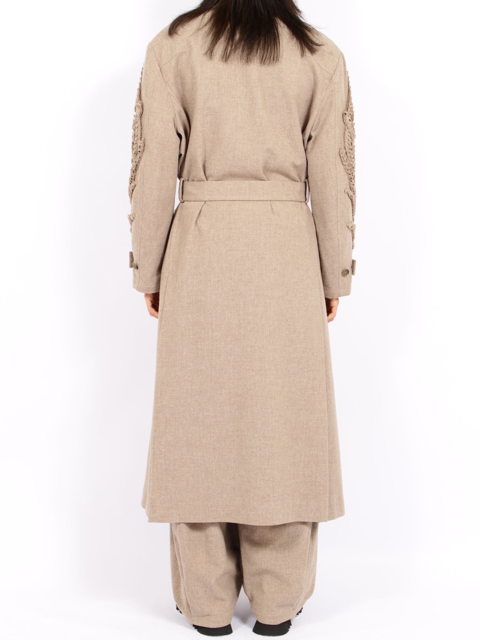 【26AW】ロング ウール コート / LONG WOOL COAT / ベージュ