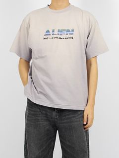 【25SS】 "エイリアン" ヴィンテージ ウォッシュ Tシャツ 半袖 カットソー / "ALIEN" VINTAGE WASH H-S TEE / ヴィンテージ パープル