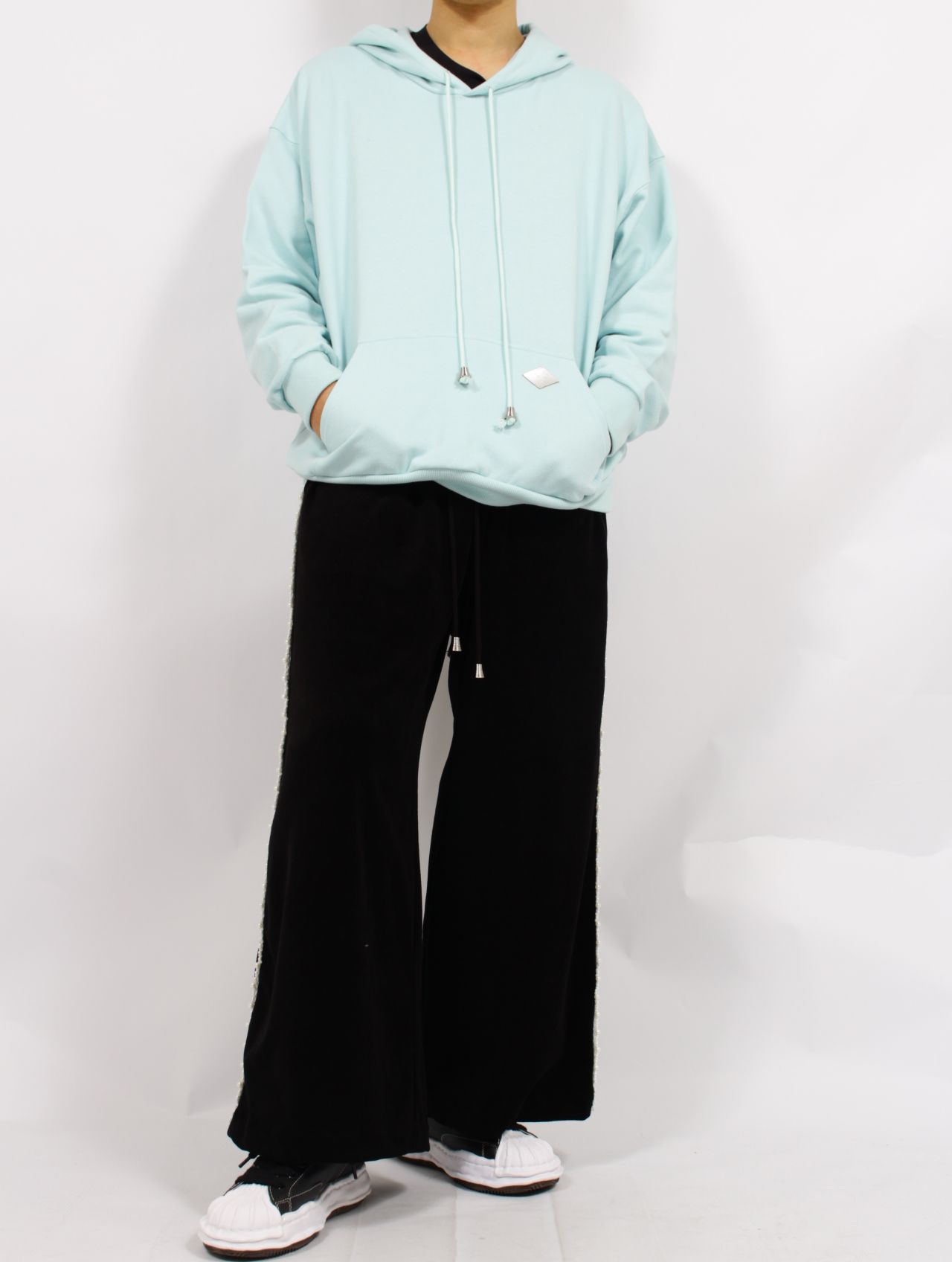 【25SS】コットン フーディ スウェット パーカー / COTTON HOODED SWEATER 'EMPIRE / ミント