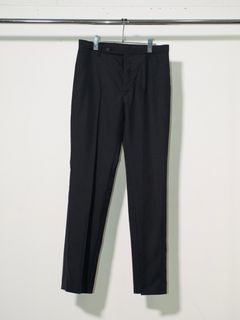 【26SS】リニア トラウザー スラックス パンツ / LINEAR TROUSER / ブラック