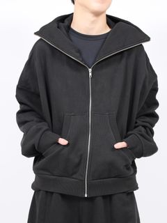 フルジップアップ フーディー パーカー / FULL ZIP / SOOT(ブラック)
