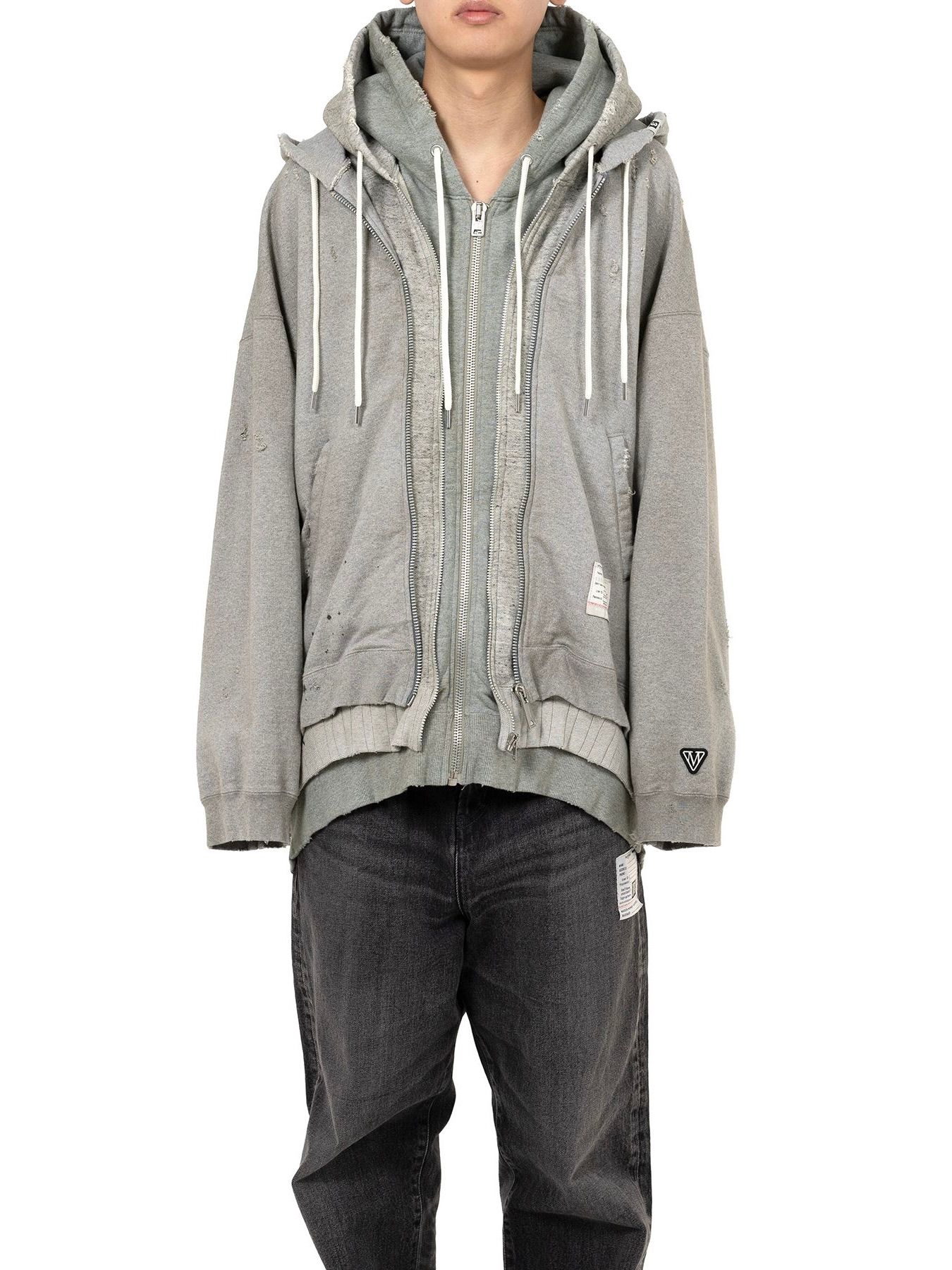 【25AW】トリプル レイヤード パーカー / TRIPLE LAYERED PARKA / グレー