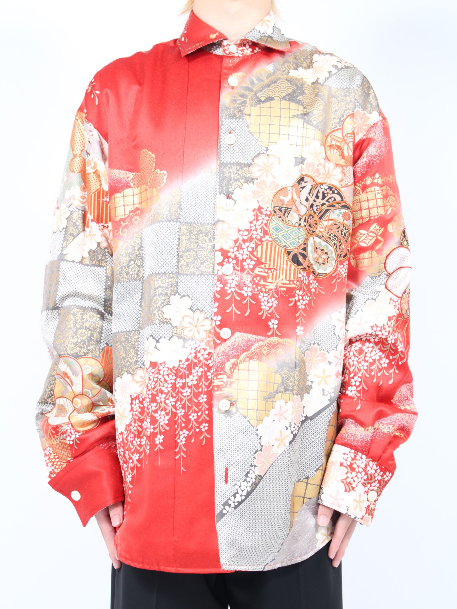 【24AW】パッディド ハワイアン シャツ / PADDED HAWAIAN SHIRT / レッド