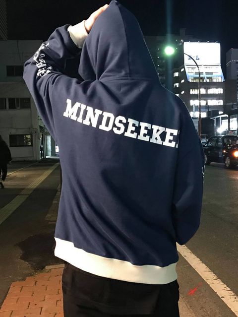mindseeker 20SS "City Graffiti Mix R Over Size Hoodie"