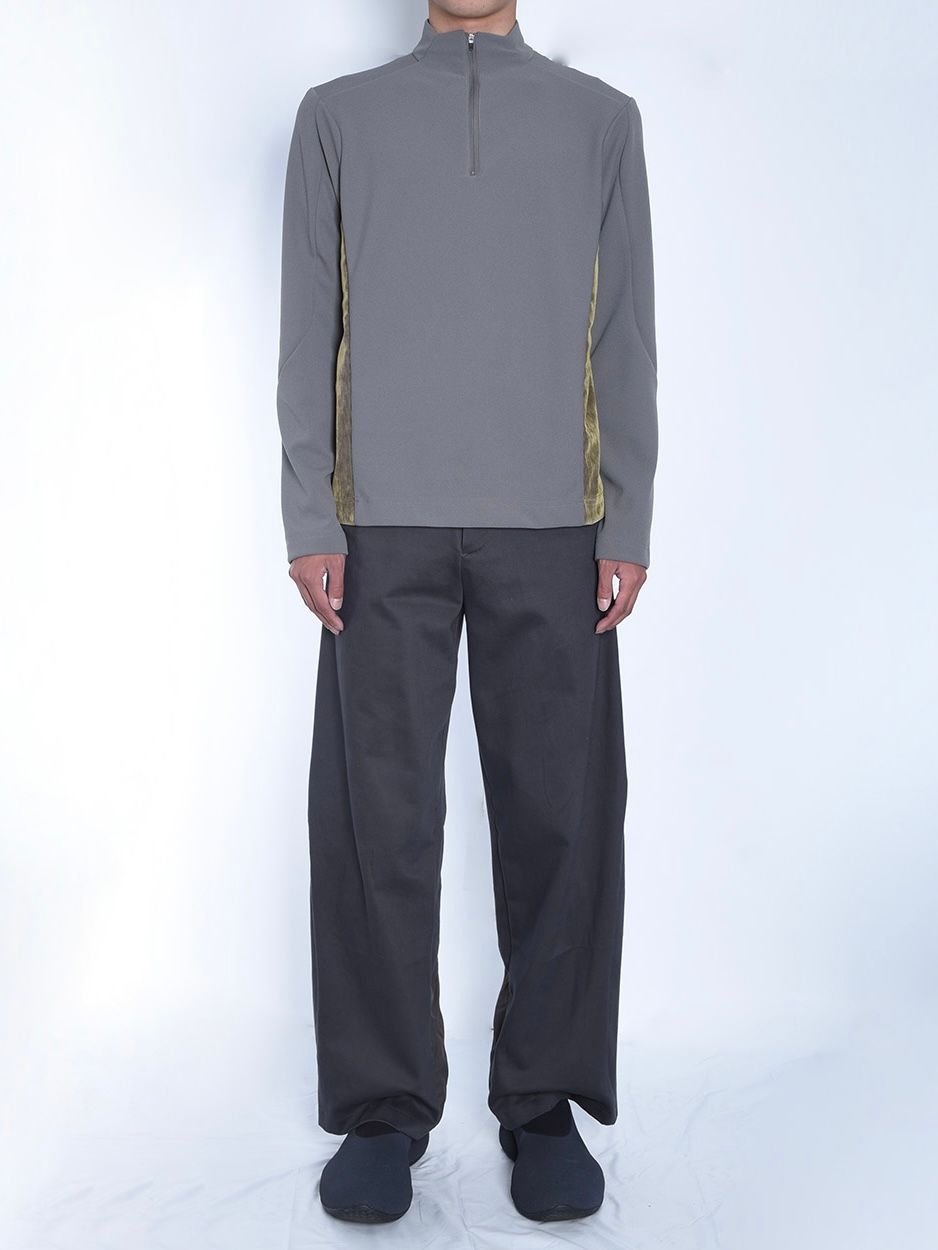 【24AW】フロック ハーフジップ トップス / FLOC TOPS / カーキ