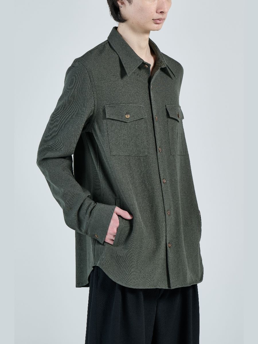 【26AW】 ユーティリティー シャツ 長袖 シャツ / UTILITY SHIRT / MOSS(グリーン)