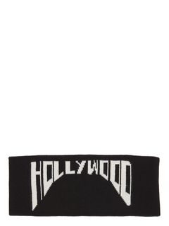 【25SS】ニット ヘッドバンド / HEADBAND / ブラック×パール