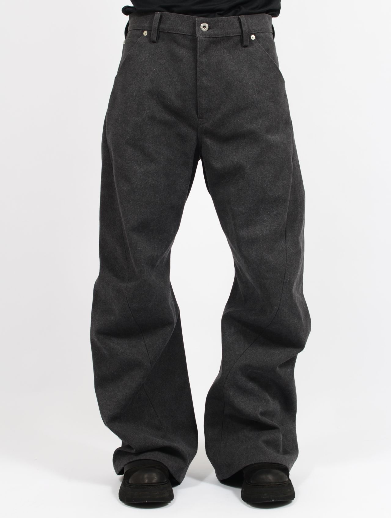 【26SS】 3D バック アジャスト デニム パンツ / 3D BACK ADJUST DENIM PANTS / ダークグレー